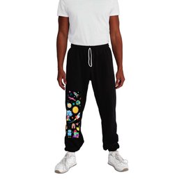Astronaut and space pattern gift for kids Sweatpants