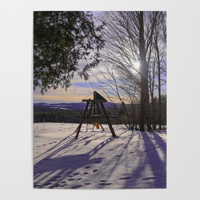 Winter Swing Set Poster
