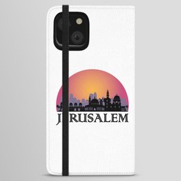 Jerusalem Old City Skyline - Israel Travel iPhone Wallet Case