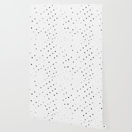 black white polka dot abstract Wallpaper