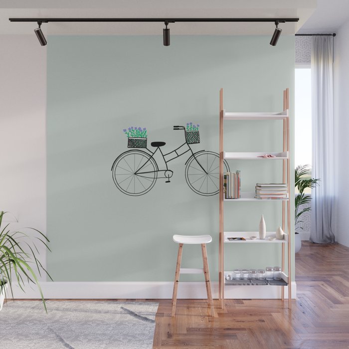 Spring Bicycle Wall Mural