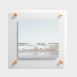 Ocean Waves | Pink Sand | Landscape Photography | Seascape  Floating Acrylic Print