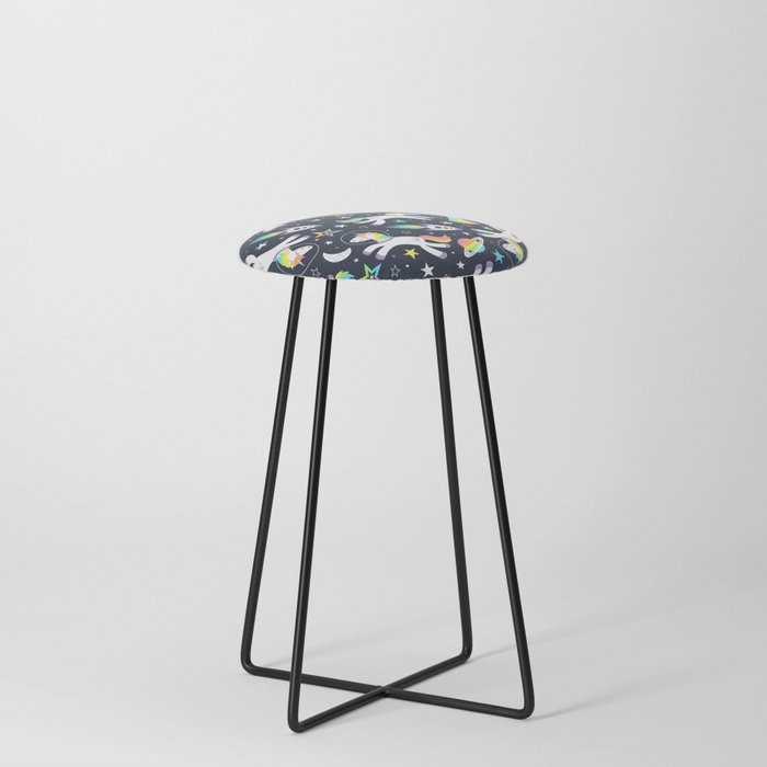 Magical Space Unicorns Counter Stool