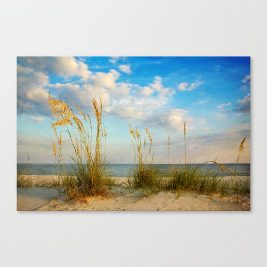 Sea Oats along the Beach Canvas Print