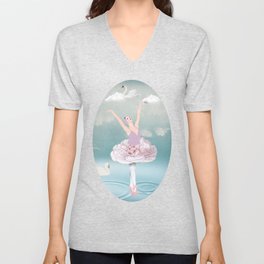 Between heaven and earth V Neck T Shirt