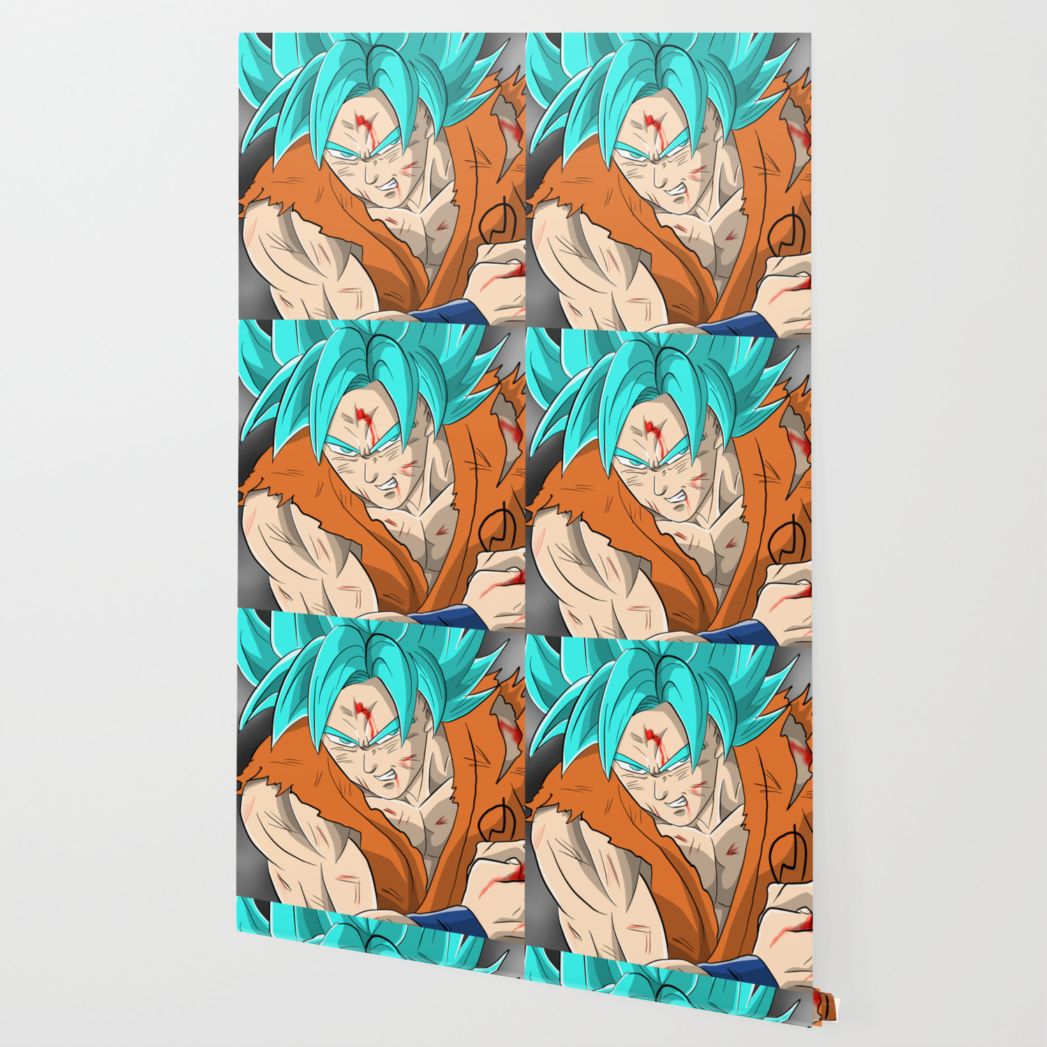 Goku Super Saiyan God Blue Wallpaper By Andrea93conte Society6