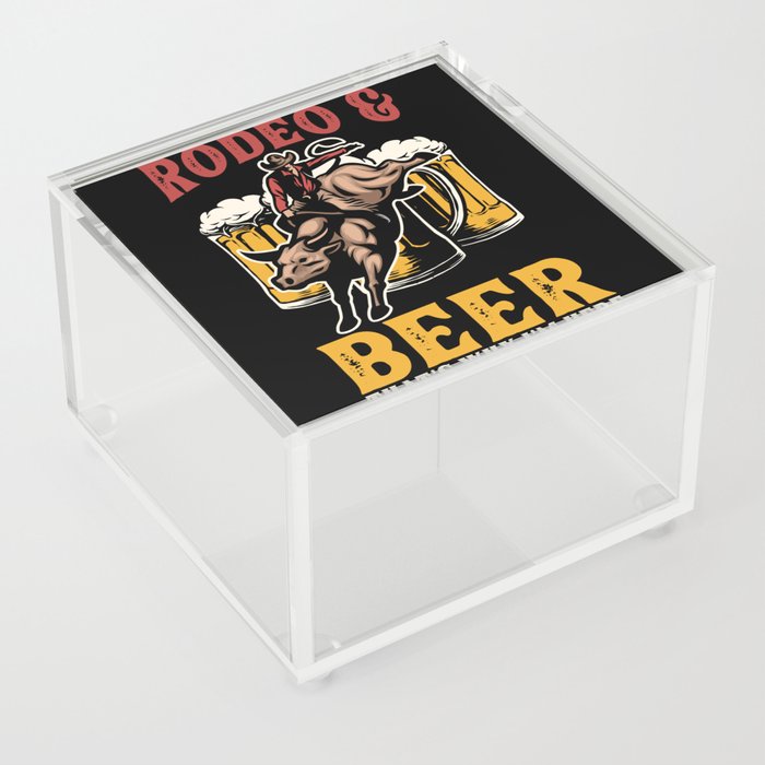 Rodeo and Beer Acrylic Box