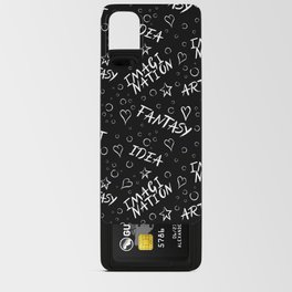 Fantasy pattern with art words Android Card Case