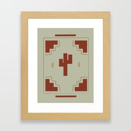 Graphic Cactus Framed Art Print
