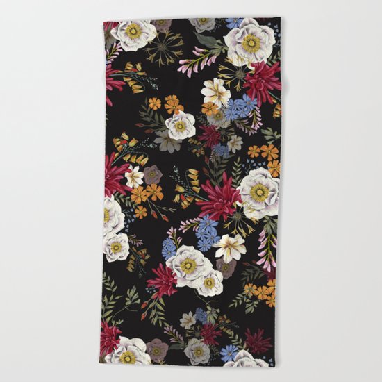 Flowerbomb Beach Towel
