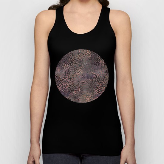 Brown Leopard Print Unisex Tank Top