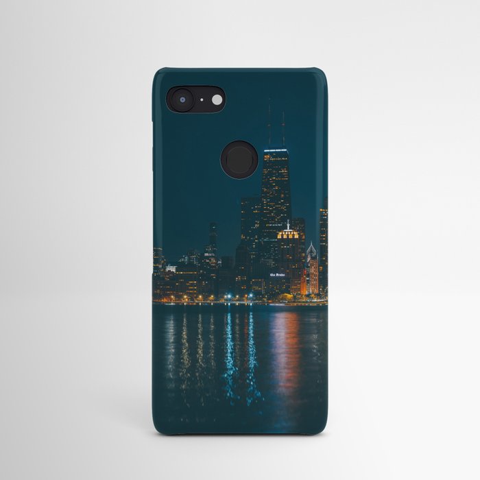 Chicago Skyline at Night Android Case