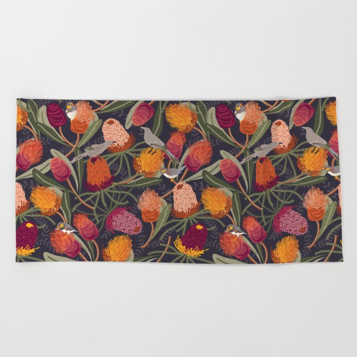 Australian Banksia Beach Towel by camcreative | Society6
