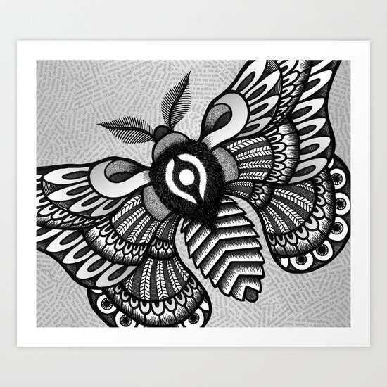 Moths Art Print