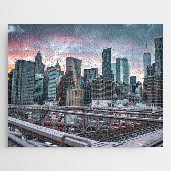 New York City Sunset and Skyline | Travel Photography Jigsaw Puzzle