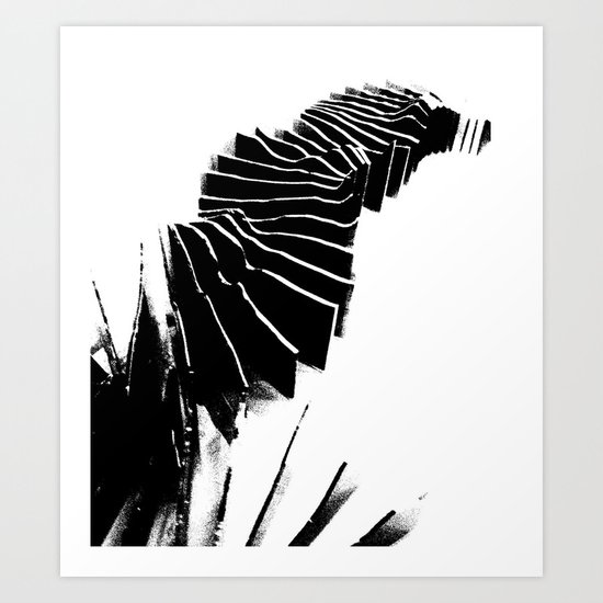 Landscape model sections Art Print