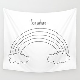 Somewhere Over the Rainbow Wall Tapestry