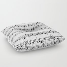 Musical Notes Shape for Song Floor Pillow