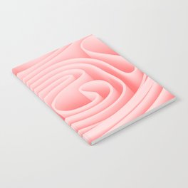 3d wave 3D rendering sheets and stripes Notebook