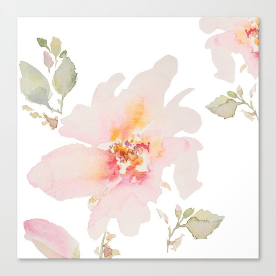 Pink Spring Flower Canvas Print
