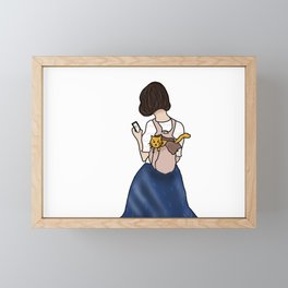 Kitty Back Framed Mini Art Print