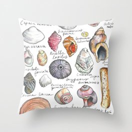 Invertebrates of Nova Scotia  Throw Pillow