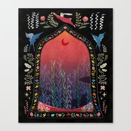 nocturnal flowers(red) Canvas Print