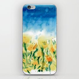 Ukrainian flowers and sky iPhone Skin