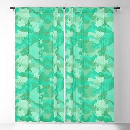Sea Mint Camo Camouflage Pattern Blackout Curtain