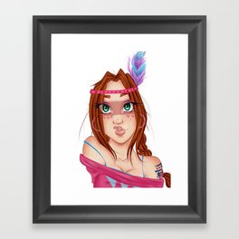 Tribal Princess Framed Art Print