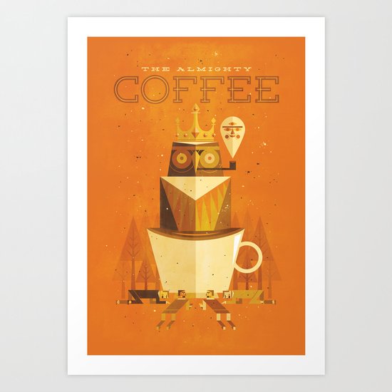 The Coffee Godess Art Print