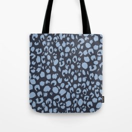 Blue leopard print Tote Bag