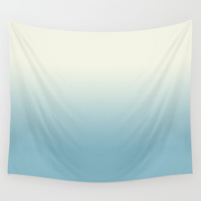 Ombre Blue Petit Four Gradient Motif Wall Tapestry