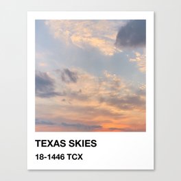PANTONE Texas Skies Canvas Print