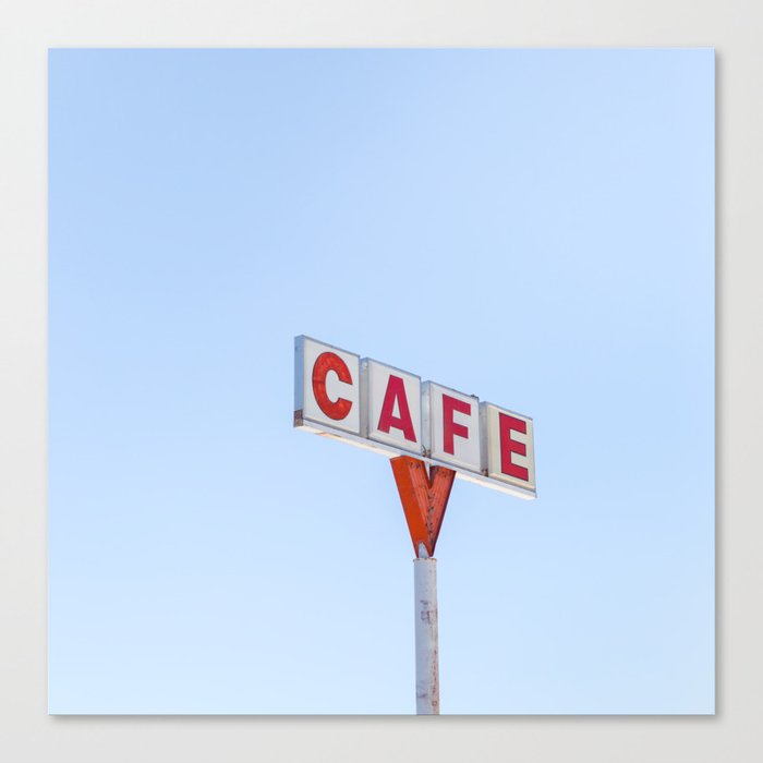 Cafe Route 66 Travel Photography Canvas Print