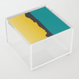 Turquoise Black Yellow Acrylic Box