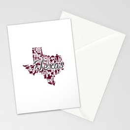 Texas A&M Landmark State - Maroon and Gray Texas A&M Theme Stationery Card