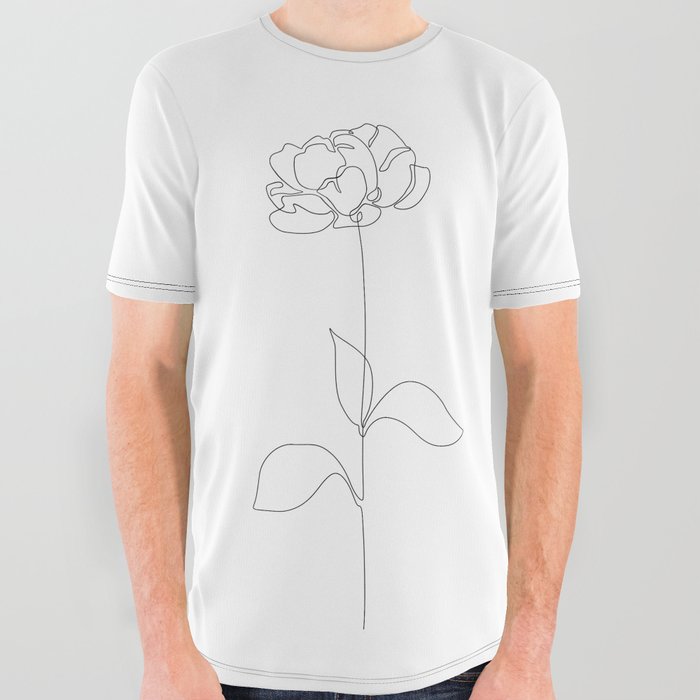 Peony All Over Graphic Tee