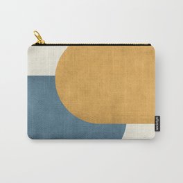 Halfmoon Colorblock - Gold Blue Carry-All Pouch