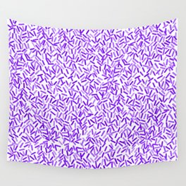 Pretty Purple Sprinkles Pattern Wall Tapestry