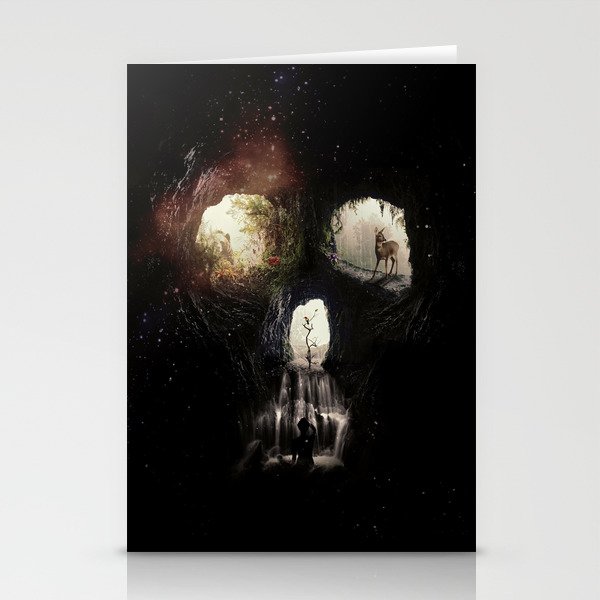 Cave Skull Stationery Cards