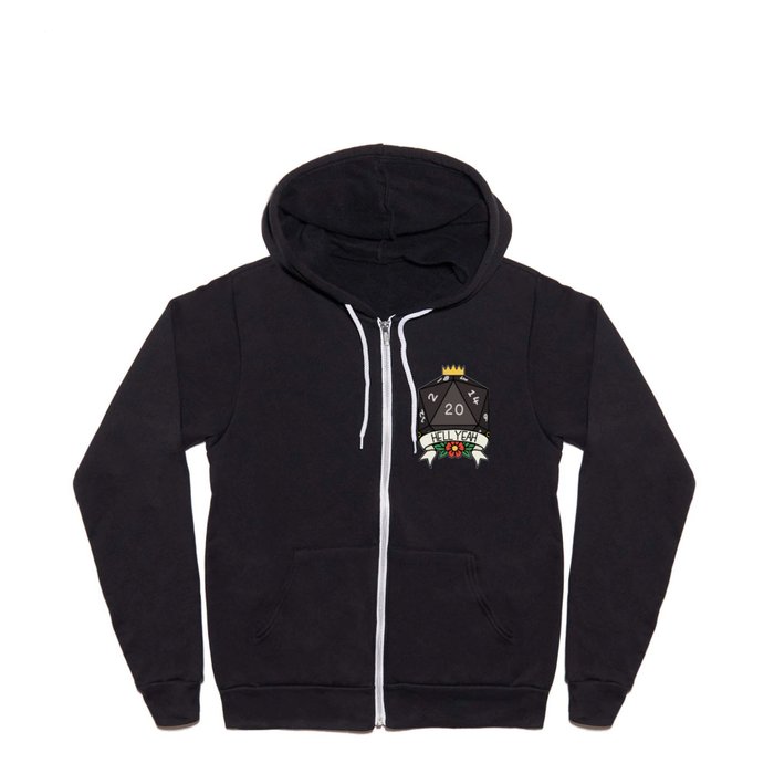 RPG Player Gift Ideas, Natural 20, Hell Yeah Full Zip Hoodie