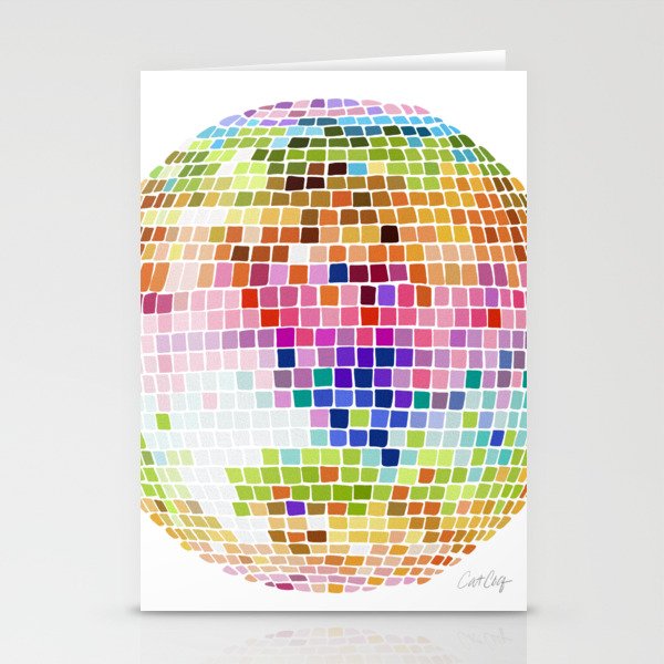 Disco Ball – Rainbow Stationery Cards