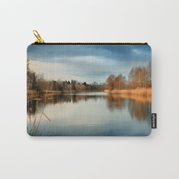 SUNSET AT LAKE Carry-All Pouch