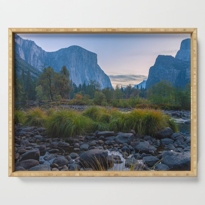 Yosemite Valley at Dawn Serving Tray