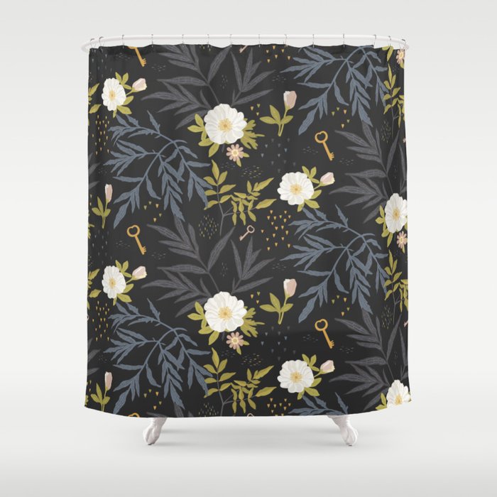 Wild Roses Shower Curtain