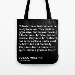 9  | Jocko Willink Quotes | 191106 Tote Bag