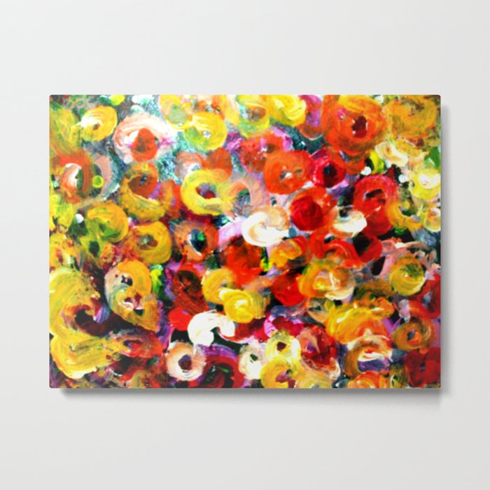 Aboriginal Art Finger Painting Metal Print By Cjcphotography