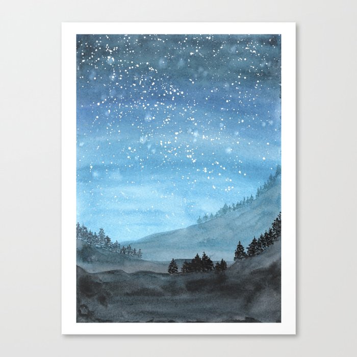 Blue Evening Canvas Print