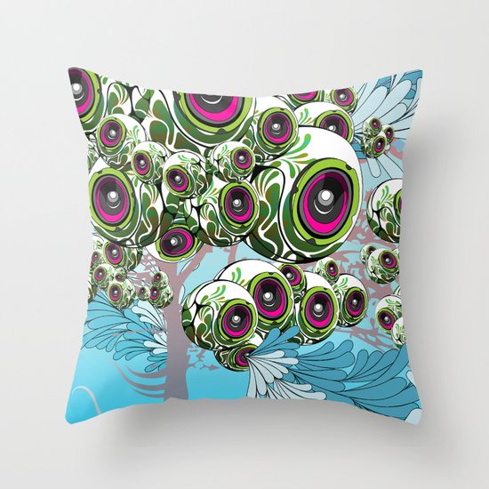 Apples for Ears Throw Pillow